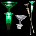 9" Green Martini Light-Up Cocktail Stirrers